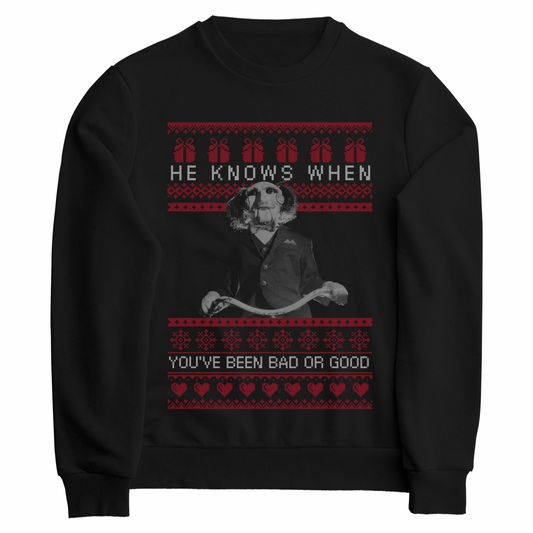 Saw Billy the puppet Christmas Crewneck