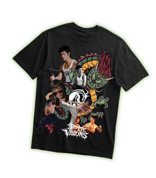 Bruce Lee Vs Chuck Norris Fan Art Tee