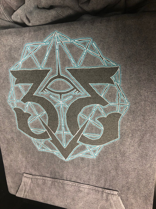 Monogram Glow on Vintage Washed Hoodie